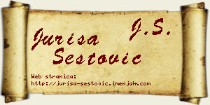 Juriša Šestović vizit kartica